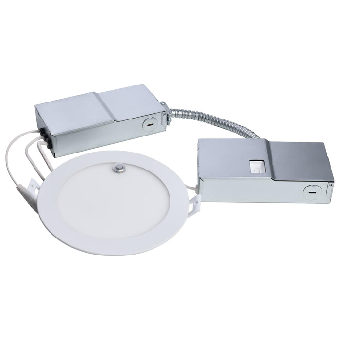 SATCO/NUVO 6 Inch LED Direct Wire Downlight Wattage/CCT Selectable 15W/11W 2700K/3000K/3500K/4000K/5000K Dual Dimming Integrated Emergency/Test Switch (S11697)