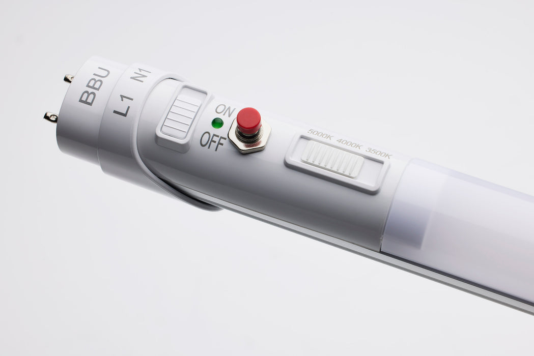 SATCO/NUVO 48 Inch 17W LED T8 Tube CCT Selectable 3500K/4000K/5000K Ballast Bypass Emergency Backup G13 Base 120-277V (S11731)