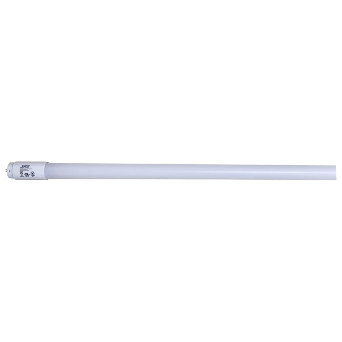 SATCO/NUVO 14W T8 LED Single Pin Base CCT Selectable White Finish Type B Ballast Bypass 48 Inches 120-277V (S11750)