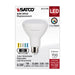 SATCO/NUVO 8.5W BR30 LED Medium Base CCT Selectable 2700K/3000K/3500K/4000K/5000K 700Lm White Finish 90 CRI 120V (S11778)