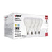 SATCO/NUVO 13W BR40 LED Medium Base CCT Selectable 2700K/3000K/3500K/4000K/5000K 1075Lm White Finish 90 CRI 120V 4-Pack (S11781)