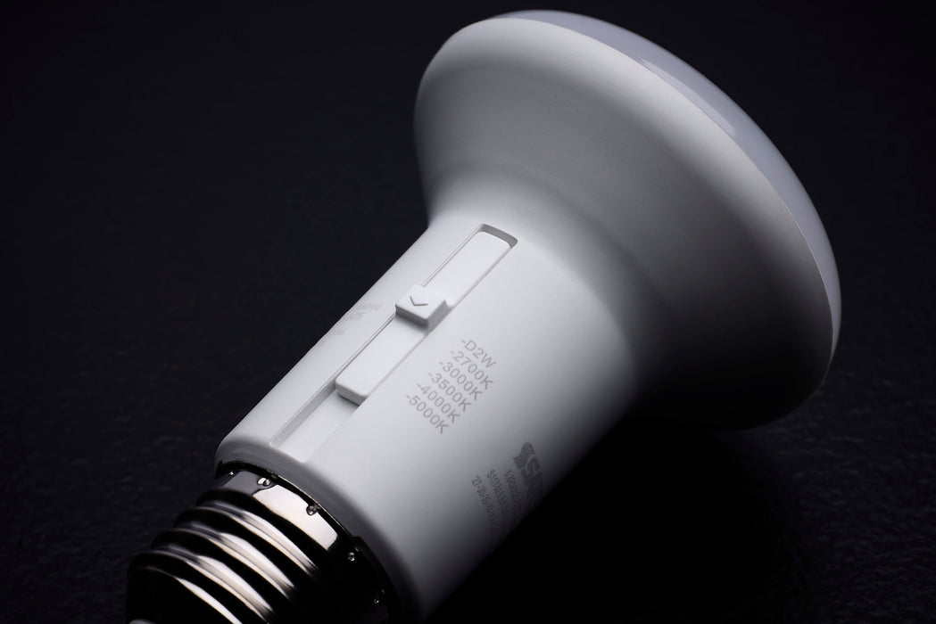SATCO/NUVO 5.8W R20 LED CCT Selectable 2700K/3000K/3500K/4000K/5000K 120V 90 CRI Dimmable E26 Base White (S11782)