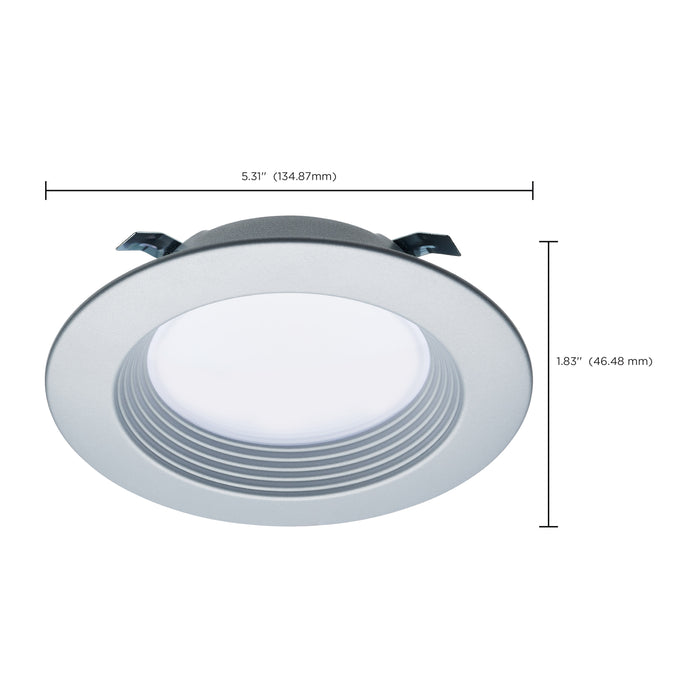 SATCO/NUVO 6.7W LED Downlight Retrofit 4 Inch CCT Selectable 120V Brushed Nickel Finish (S11833R1)
