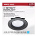 SATCO/NUVO 6.7W LED Downlight Retrofit 4 Inch CCT Selectable 120V Bronze Finish (S11834R1)