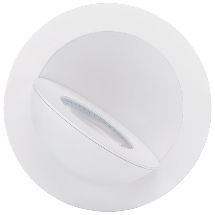 SATCO/NUVO 9W CCT Selectable LED Direct Wire Downlight Gimbaled 4 Inch Round Remote Driver White (S11840)