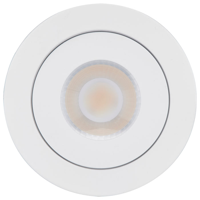 SATCO/NUVO 9W CCT Selectable LED Direct Wire Downlight Gimbaled 4 Inch Round Remote Driver White (S11840)