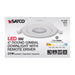 SATCO/NUVO 9W CCT Selectable LED Direct Wire Downlight Gimbaled 4 Inch Round Remote Driver White (S11840)
