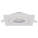 SATCO/NUVO 9W CCT Selectable LED Direct Wire Downlight Gimbaled 4 Inch Square Remote Driver White (S11841)