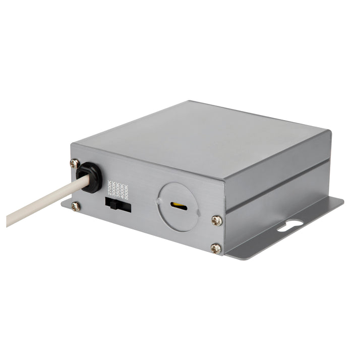 SATCO/NUVO 9W CCT Selectable LED Direct Wire Downlight Gimbaled 4 Inch Square Remote Driver White (S11841)