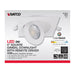 SATCO/NUVO 9W CCT Selectable LED Direct Wire Downlight Gimbaled 4 Inch Square Remote Driver White (S11841)