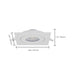 SATCO/NUVO 9W CCT Selectable LED Direct Wire Downlight Gimbaled 4 Inch Square Remote Driver White (S11841)