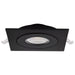 SATCO/NUVO 9W CCT Selectable LED Direct Wire Downlight Gimbaled 4 Inch Square Remote Driver Black (S11843)