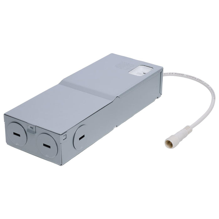 SATCO/NUVO 20W 8 Inch LED Direct Wire Downlight Remote Driver CCT Selectable 2700K/3000K/3500K/4000K/5000K Dual Dimming Flat Face Round 120-277V White (S11847)