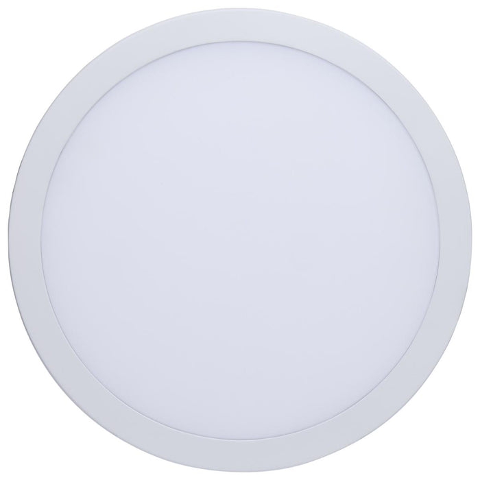 SATCO/NUVO 30W 10 Inch LED Direct Wire Downlight Remote Driver CCT Selectable 2700K/3000K/3500K/4000K/5000K Dual Dimming Flat Face Round 120-277V White (S11848)