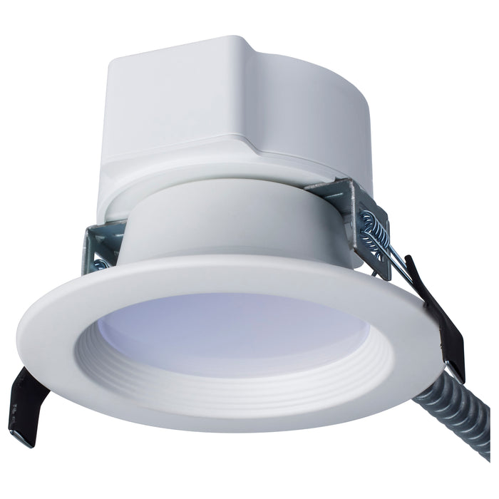 SATCO/NUVO 12W Commercial LED Downlight 4 Inch CCT Adjustable 2700K/3000K/3500K/4000K/5000K 1200Lm 120-277V (S11850)