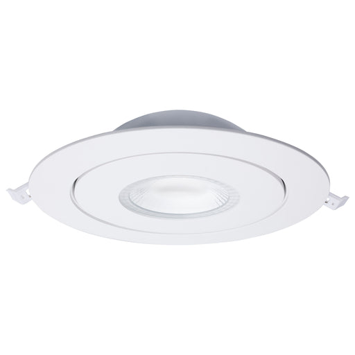 SATCO/NUVO 15W CCT Selectable LED Direct Wire Downlight Gimbaled 6 Inch Round Remote Driver White (S11860)