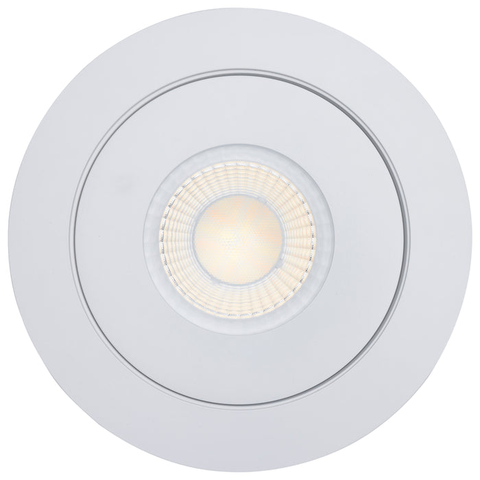 SATCO/NUVO 15W CCT Selectable LED Direct Wire Downlight Gimbaled 6 Inch Round Remote Driver White (S11860)