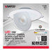 SATCO/NUVO 15W CCT Selectable LED Direct Wire Downlight Gimbaled 6 Inch Round Remote Driver White (S11860)