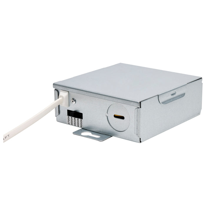 SATCO/NUVO 15W CCT Selectable LED Direct Wire Downlight Gimbaled 6 Inch Square Remote Driver White (S11861)