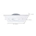 SATCO/NUVO 15W CCT Selectable LED Direct Wire Downlight Gimbaled 6 Inch Square Remote Driver White (S11861)