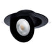 SATCO/NUVO 15W CCT Selectable LED Direct Wire Downlight Gimbaled 6 Inch Round Remote Driver Black (S11862)