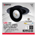 SATCO/NUVO 15W CCT Selectable LED Direct Wire Downlight Gimbaled 6 Inch Round Remote Driver Black (S11862)