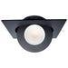 SATCO/NUVO 15W CCT Selectable LED Direct Wire Downlight Gimbaled 6 Inch Square Remote Driver Black (S11863)