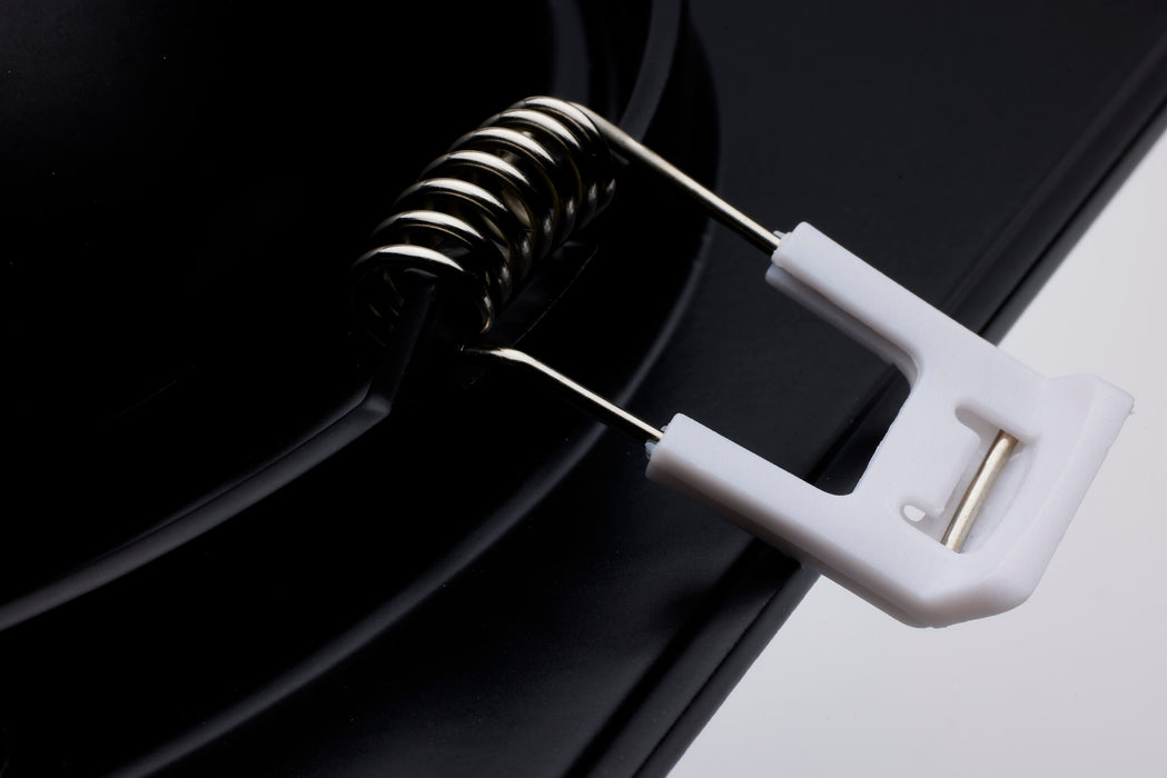 SATCO/NUVO 15W CCT Selectable LED Direct Wire Downlight Gimbaled 6 Inch Square Remote Driver Black (S11863)