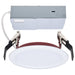 SATCO/NUVO 4 Inch Fire Rated Direct Wire Slim Fit Flat Face Downlight 10W 820Lm CCT Selectable 2700K/3000K/3500K/4000K/5000K 90 CRI Dimmable 120V White (S11864R1)