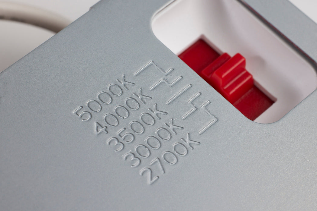 SATCO/NUVO 10W LED Fire Rated 4 Inch Direct Wire Downlight Round Flat Lens CCT Selectable 2700K/3000K/3500K/4000K/5000K 120V Dimmable Remote Driver White (S11864)