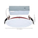 SATCO/NUVO 6 Inch Fire Rated Direct Wire Slim Fit Flat Face Downlight 13W 1100Lm CCT Selectable 2700K/3000K/3500K/4000K/5000K 90 CRI Dimmable 120V White (S11866R1)