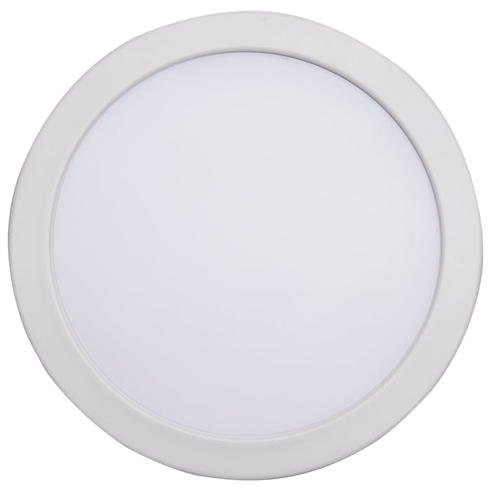 SATCO/NUVO 13W LED Fire Rated 6 Inch Direct Wire Downlight Round Flat Lens CCT Selectable 2700K/3000K/3500K/4000K/5000K 120V Dimmable Remote Driver White (S11866)