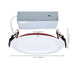 SATCO/NUVO 6 Inch Fire Rated Direct Wire Slim Fit Step Baffle Downlight 13W 1100Lm CCT Selectable 2700K/3000K/3500K/4000K/5000K 90 CRI Dimmable 120V White (S11867R1)