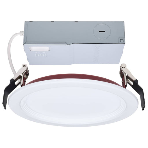 SATCO/NUVO 6 Inch Fire Rated Direct Wire Slim Fit Step Baffle Downlight 13W 1100Lm CCT Selectable 2700K/3000K/3500K/4000K/5000K 90 CRI Dimmable 120V White (S11867R1)