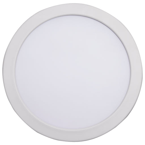 SATCO/NUVO 13W LED Fire Rated 6 Inch Direct Wire Downlight Round Flat Lens CCT Selectable 2700K/3000K/3500K/4000K/5000K 120-277V Dimmable Remote Driver White (S11869)