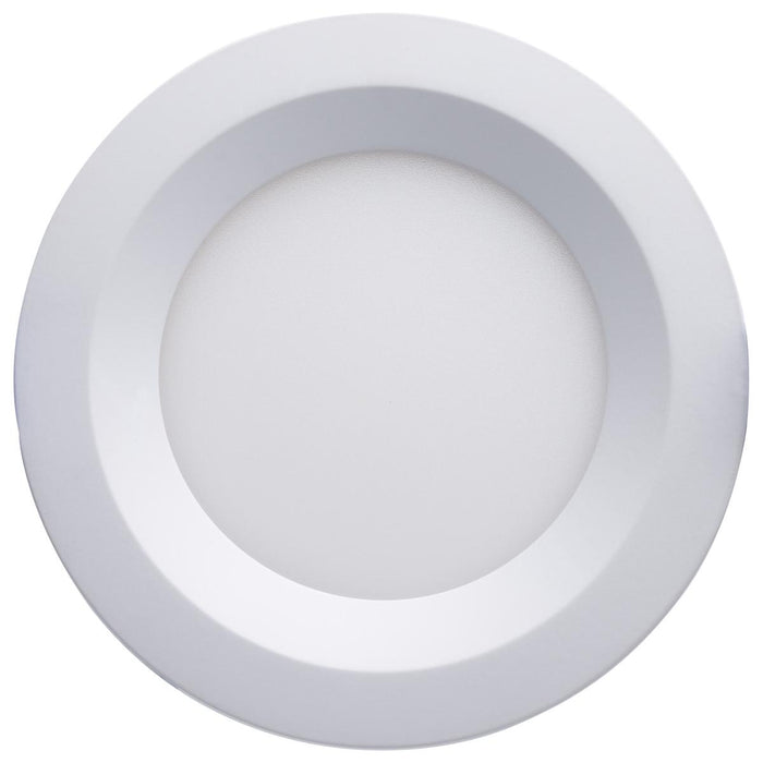 SATCO/NUVO 10W LED Direct Wire Downlight Slimfit Smooth Baffle 4 Inch CCT Selectable 2700K/3000K/3500K/4000K/5000K 120V Round Remote Driver White (S11870R1)