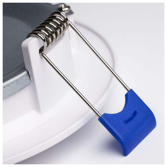 SATCO/NUVO 10W LED Direct Wire Downlight Slimfit Smooth Baffle 4 Inch CCT Selectable 2700K/3000K/3500K/4000K/5000K 120V Round Remote Driver White (S11870R1)