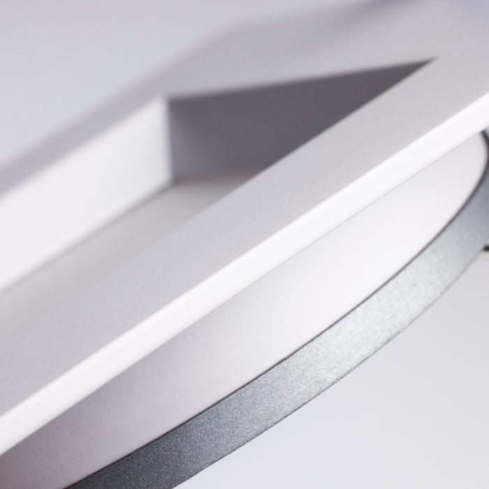 SATCO/NUVO 4 Inch Square 12W LED Low Profile Regress Baffle Downlight Remote Driver CCT Selectable 2700K/3000K/3500K/4000K/5000K 750Lm 90 CRI 120V White (S11871)