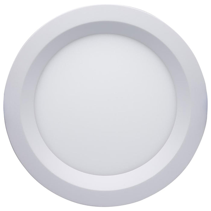 SATCO/NUVO 13W LED Direct Wire Downlight Slimfit Smooth Baffle 6 Inch CCT Selectable Round Remote Driver White Finish (S11872R1)