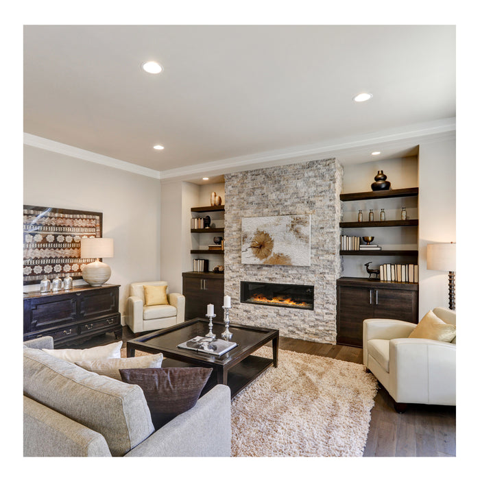 SATCO/NUVO 6 Inch Round 15W LED Low Profile Regress Baffle Downlight Remote Driver CCT Selectable 2700K/3000K/3500K/4000K/5000K 1100Lm 90 CRI 120V White (S11872)