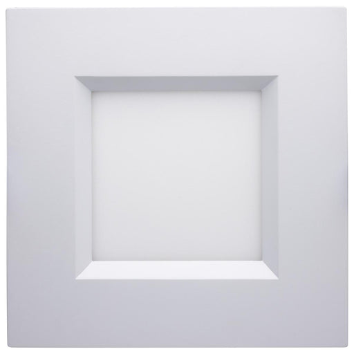 SATCO/NUVO 12W LED Direct Wire Downlight Slimfit Smooth Baffle 6 Inch CCT Selectable Square Remote Driver White Finish (S11873R1)