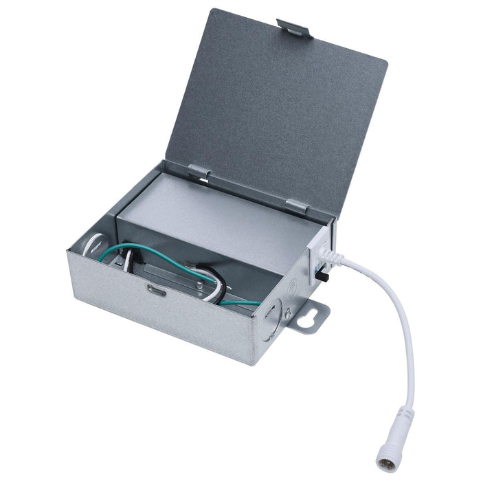 SATCO/NUVO 12W LED Direct Wire Downlight Slimfit Smooth Baffle 6 Inch CCT Selectable Square Remote Driver White Finish (S11873R1)