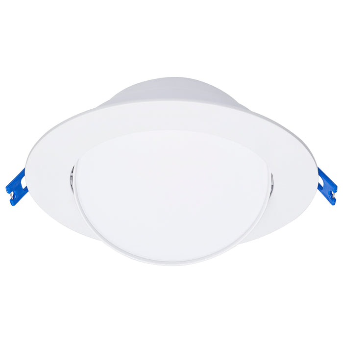 SATCO/NUVO 14W 6 Inch Directional Low-Profile Downlight CCT Selectable 120V White Finish (S11879)