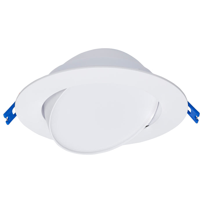 SATCO/NUVO 14W 6 Inch Directional Low-Profile Downlight CCT Selectable 120V White Finish (S11879)