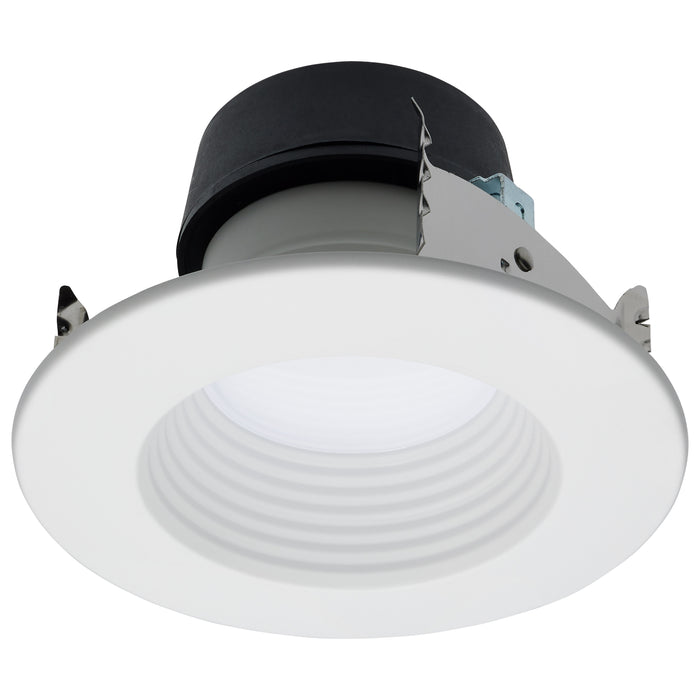 SATCO/NUVO Field Selectable LED Downlight Retrofit Deep Baffle 5.8W/7W/9.5W 2700K/3000K/3500K/4000K/5000K 4 Inch Round White Finish 120V (S11882)