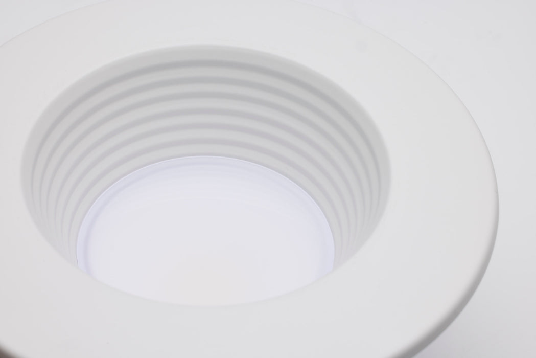 SATCO/NUVO Field Selectable LED Downlight Retrofit Deep Baffle 5.8W/7W/9.5W 2700K/3000K/3500K/4000K/5000K 4 Inch Round White Finish 120V (S11882)