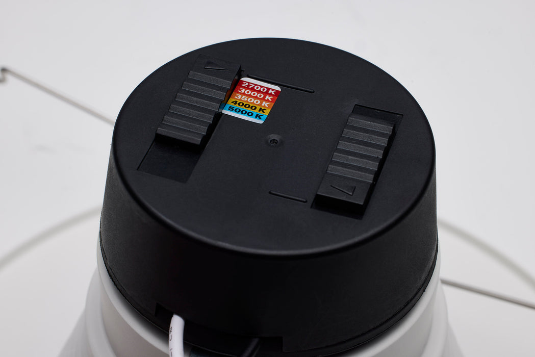 SATCO/NUVO Field Selectable LED Downlight Retrofit Deep Baffle 8W/10.5W/13.5W 2700K/3000K/3500K/4000K/5000K 5-6 Inch Round White Finish 120V (S11883)