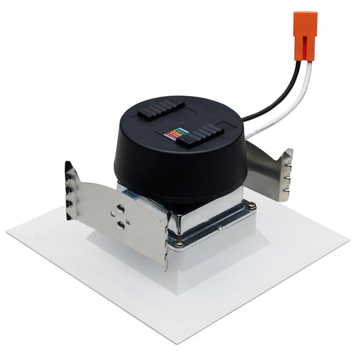 SATCO/NUVO Field Selectable LED Downlight Retrofit Deep Baffle 5.8W/7W/9.5W 2700K/3000K/3500K/4000K/5000K 4 Inch Square White Finish 120V (S11884)