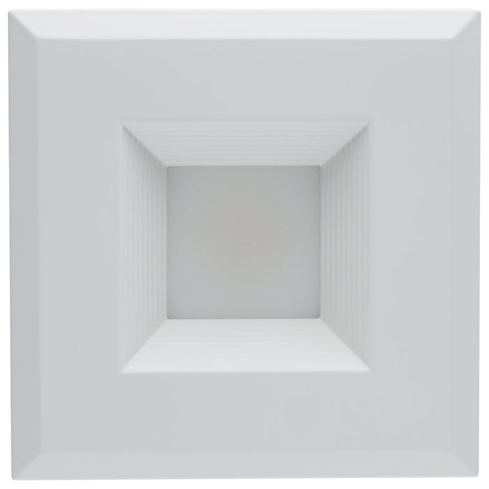 SATCO/NUVO Field Selectable LED Downlight Retrofit Deep Baffle 5.8W/7W/9.5W 2700K/3000K/3500K/4000K/5000K 4 Inch Square White Finish 120V (S11884)