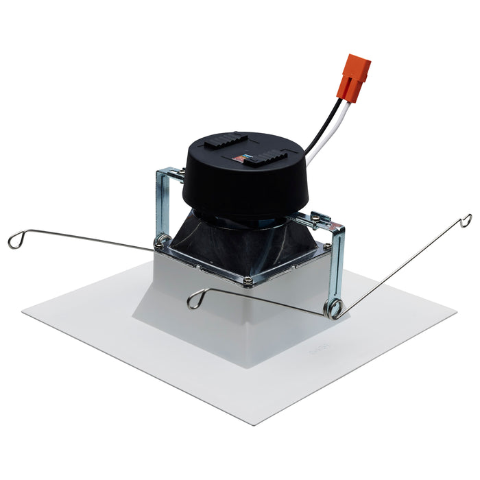 SATCO/NUVO Field Selectable LED Downlight Retrofit Deep Baffle 8W/10.5W/13.5W 2700K/3000K/3500K/4000K/5000K 5-6 Inch Square White Finish 120V (S11885)